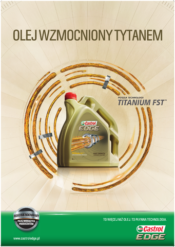 Na rynek wchodzi nowy olej Castrol EDGE wzmocniony tytanem
