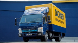 Niemiecki Dachser testuje hybrydowe Fuso Cantery z normą Euro 6 BIZNES, Motoryzacja - Ponieważ operator logistyczny Dachser od lat stawia na najnowocześniejszą flotę, w niemieckich oddziałach rozpoczęto eksploatację najnowszych, ważących 7,5 tony Fuso Canterów 7C15 Eco Hybrid z normą Euro 6.