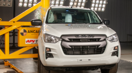 ISUZU D-MAX z 5 gwiazdkami Euro NCAP BIZNES, Motoryzacja - Tegoroczny model ISUZU D-MAX zdobył najwyższą 5-gwiazdkową ocenę w ramach najnowszych testów zderzeniowych organizacji Euro NCAP.